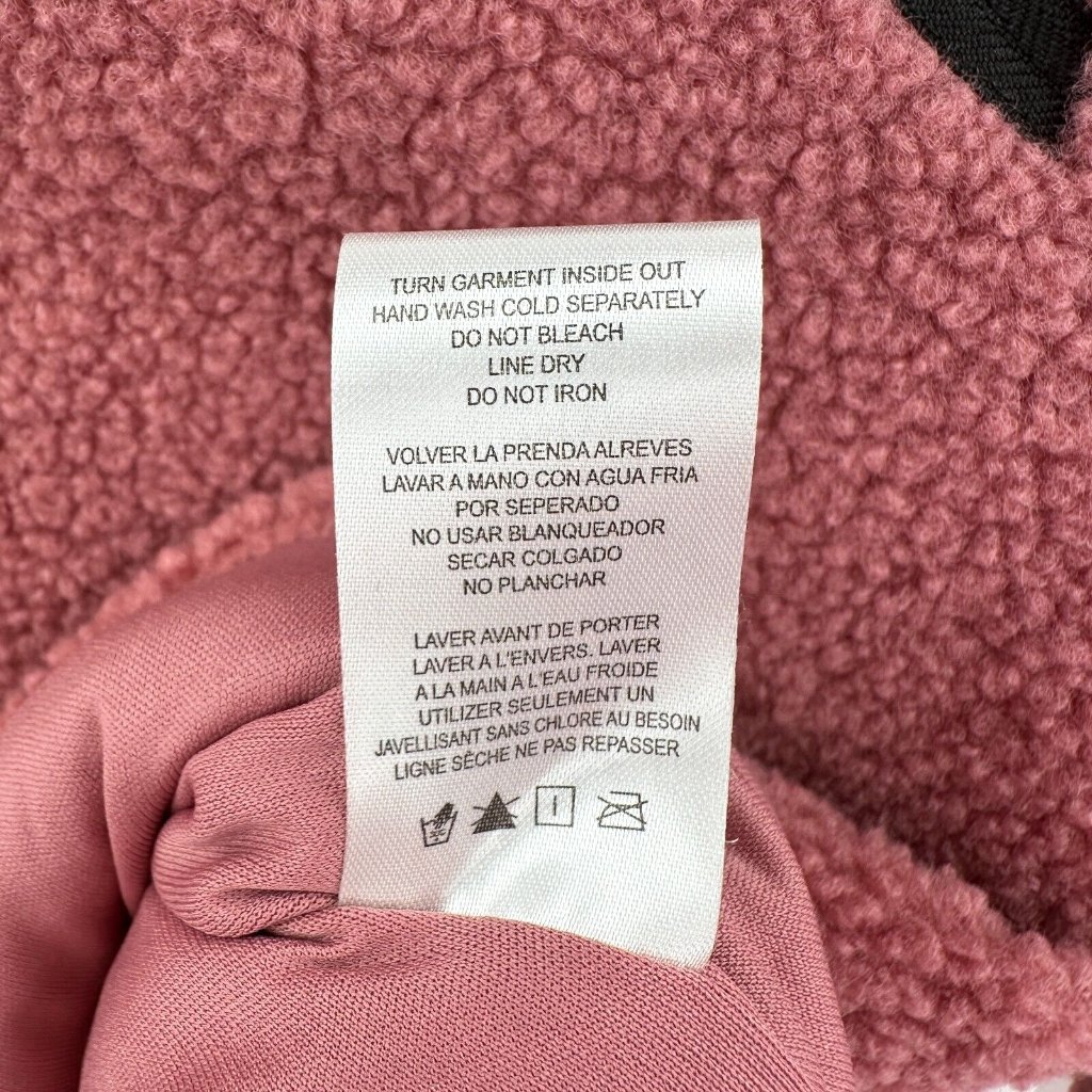 Pippa & Julie Girl's Pink Shearling A-Line Dress Sz 2t Nwt Black Zipper Accents — image 6 of 7